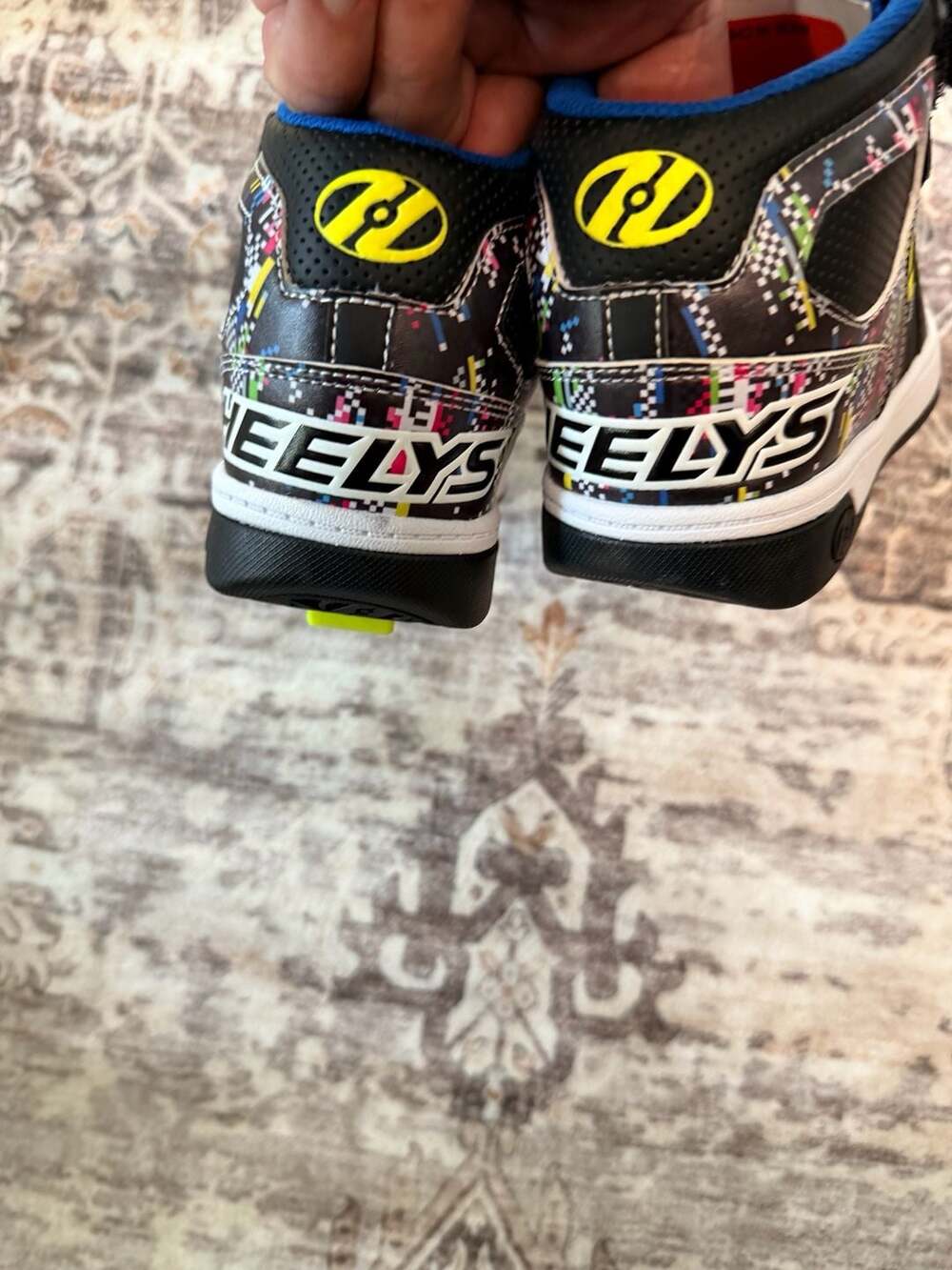 Heelys Rezerve EX X2 Youth Size 13C Black Multi-Color Dual Wheel Roller Shoes - Picture 6 of 9